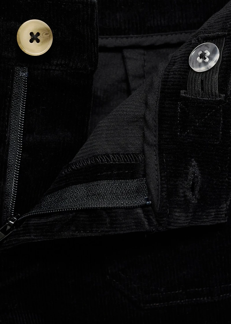 Pockets corduroy pants