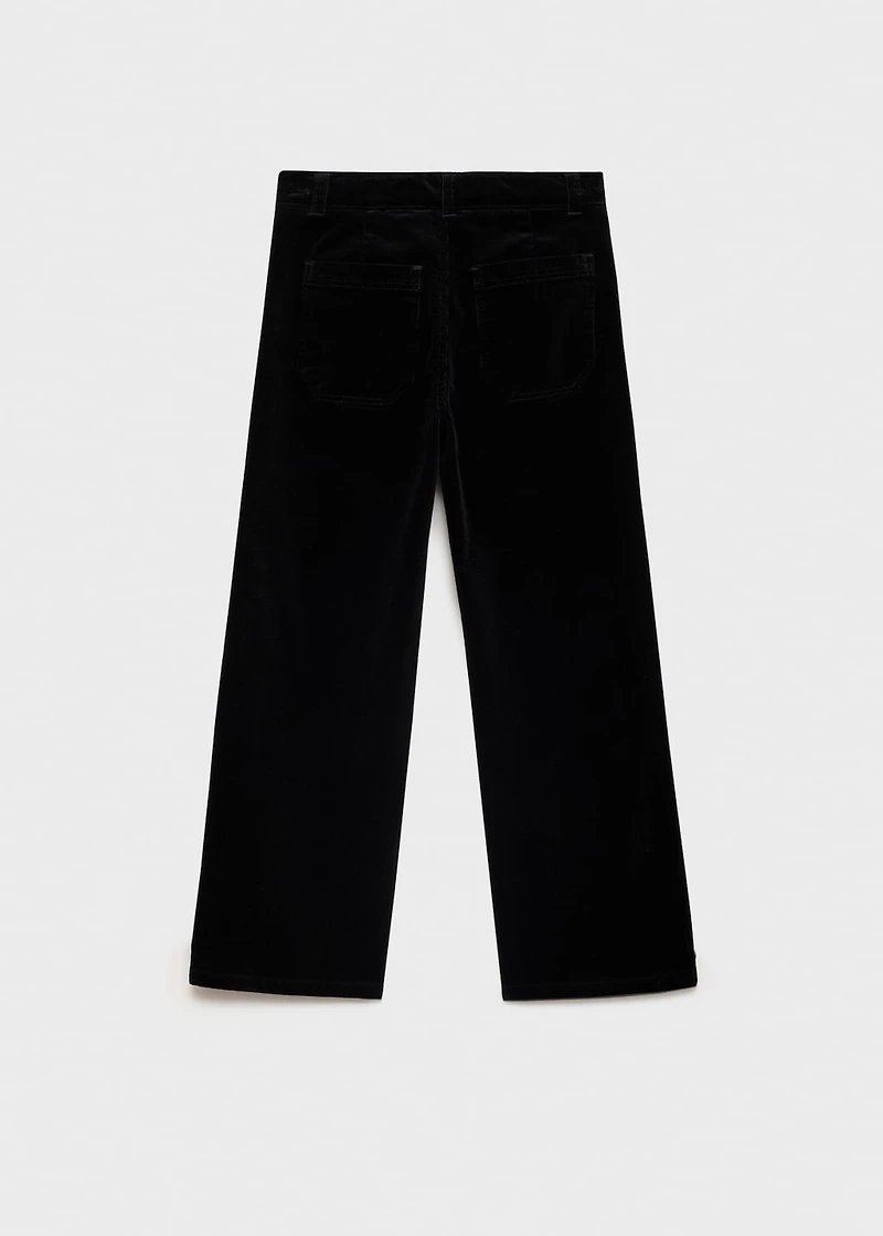 Pockets corduroy pants