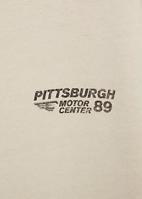 Printed message sweatshirt