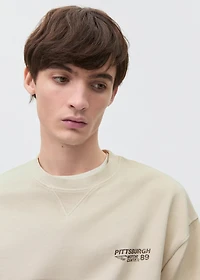 Printed message sweatshirt