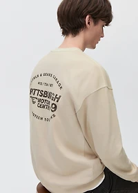 Printed message sweatshirt