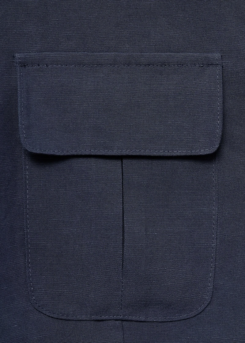 Lyocell cropped shirt