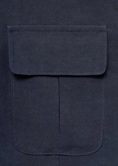 Lyocell cropped shirt