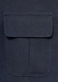 Lyocell cropped shirt