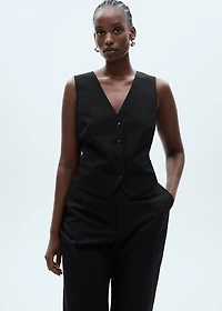 Suit vest with buttons