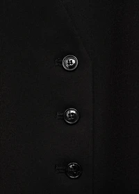 Suit vest with buttons
