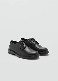 100% leather suit shoes