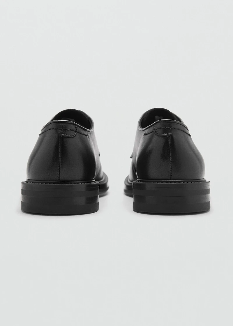 100% leather suit shoes