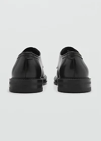 100% leather suit shoes