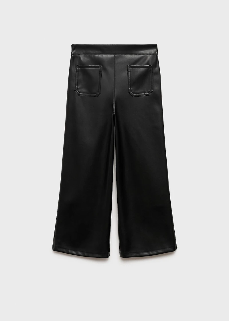 Faux-leather pants
