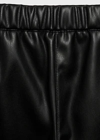 Faux-leather pants