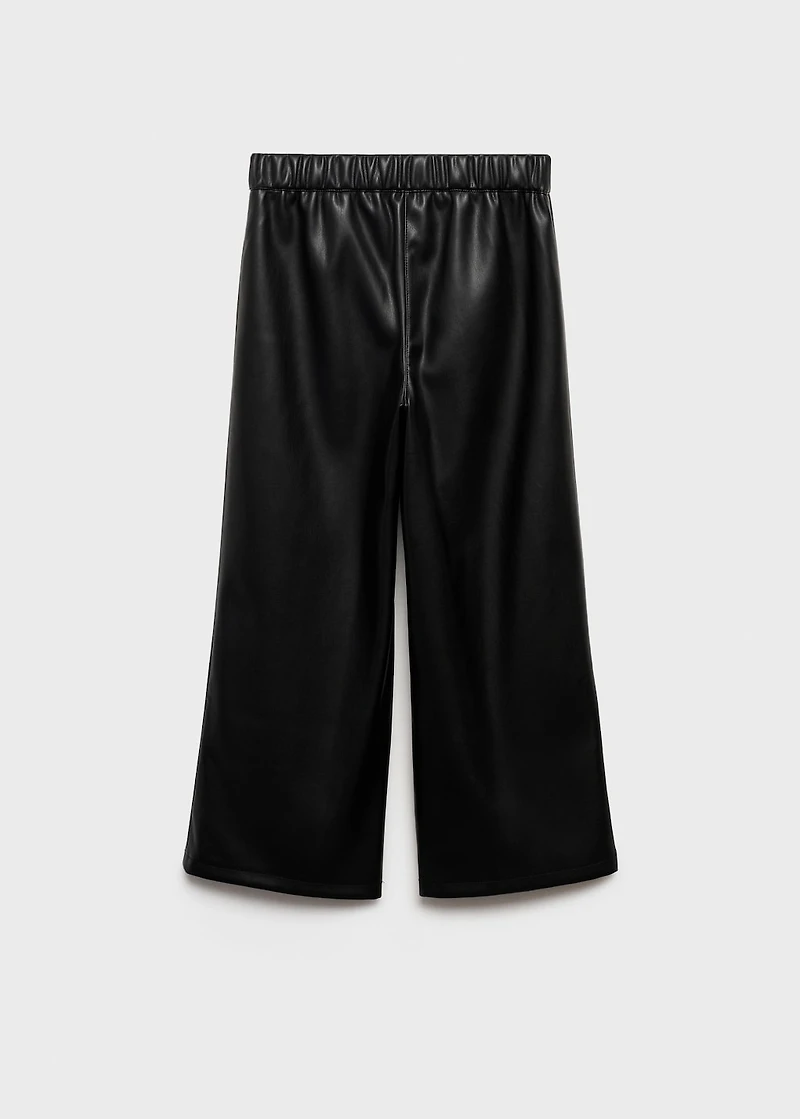Faux-leather pants