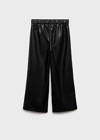 Faux-leather pants