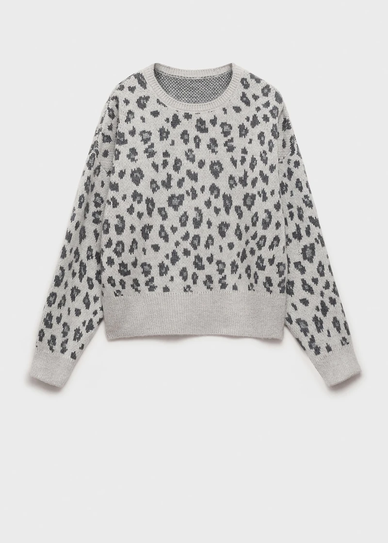 Leopard pattern sweater