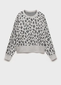 Leopard pattern sweater