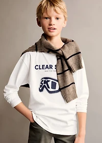 Printed long sleeve t-shirt