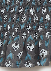 Printed dress with ruffled detail