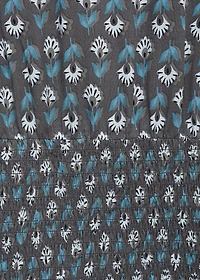 Printed dress with ruffled detail