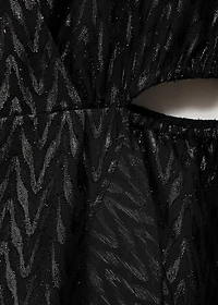 Wrap dress with side slits