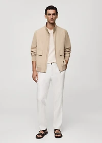 100% cotton jacket with pockets