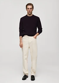 Ribbed cotton knitted sweater