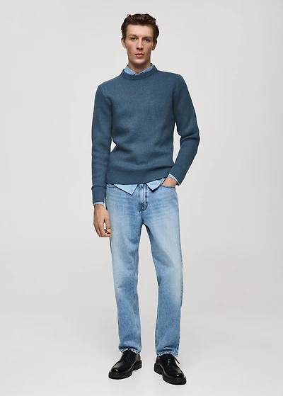 Regular-fit knitted sweater