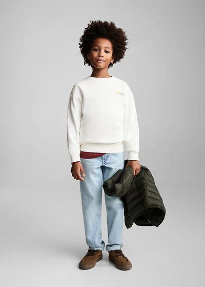 Printed cotton sweatshirt