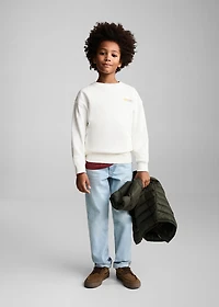 Printed cotton sweatshirt