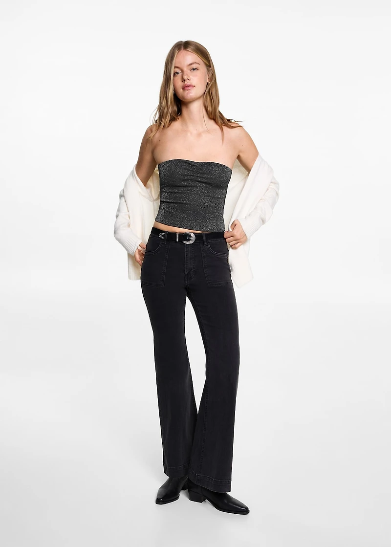 Lurex crop top