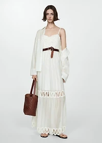 Embroidered detail dress