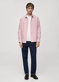 100% cotton kodak striped shirt