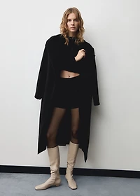 Cardigan with rhinestone collar