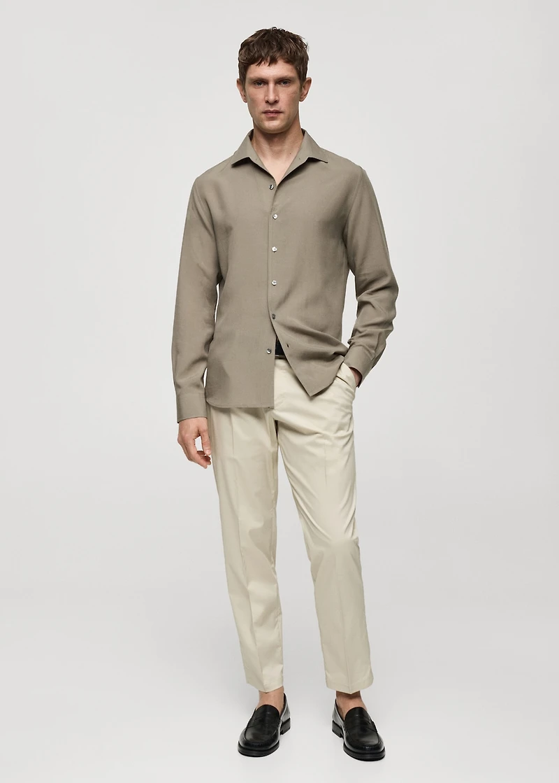 Regular-fit lyocell shirt