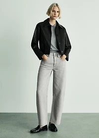 High-waist balloon jeans