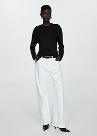 Long sleeve cotton t-shirt