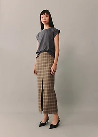 Studded sleeveless T-shirt