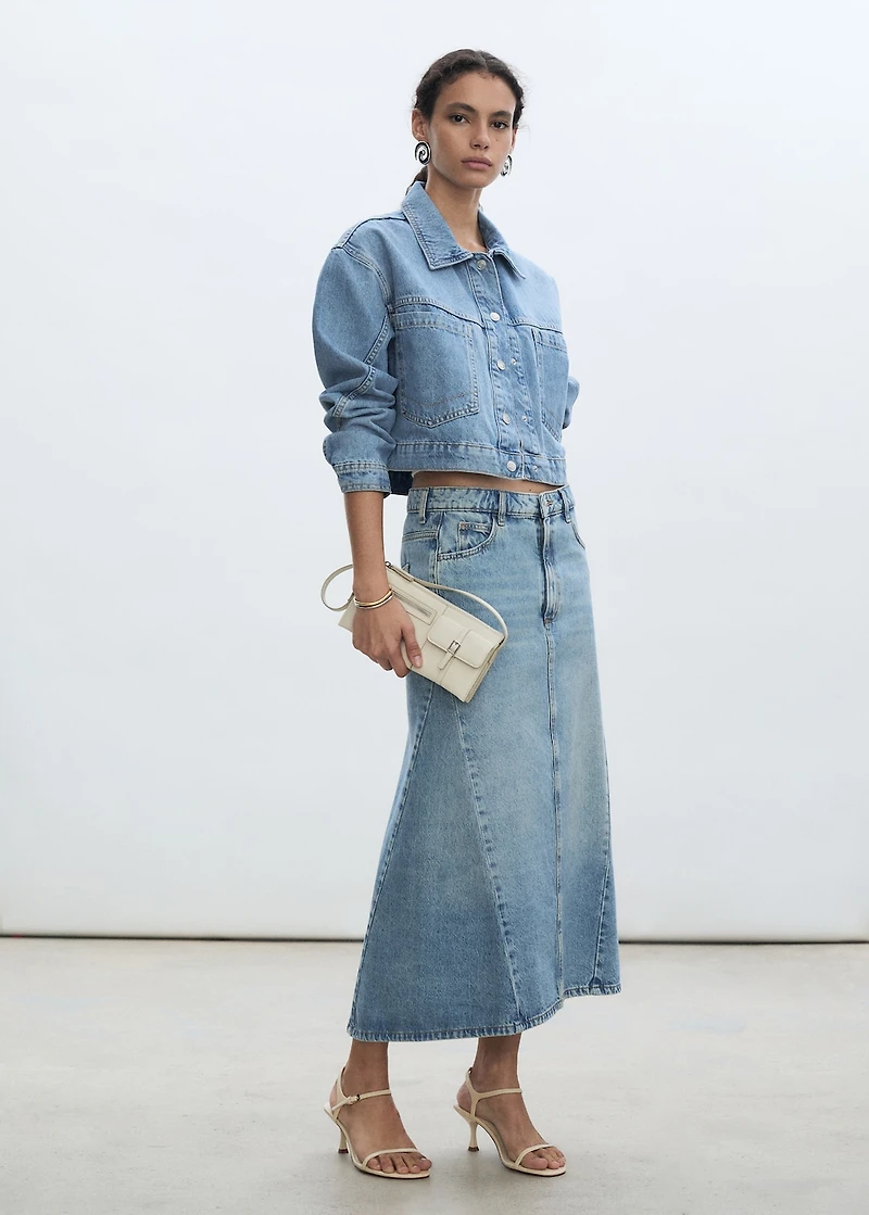 Pocketed denim jacket