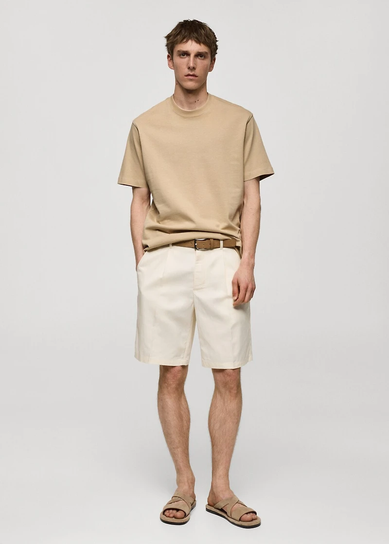 Basic 100% cotton relaxed-fit t-shirt