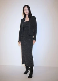 Top with turn-down neckline