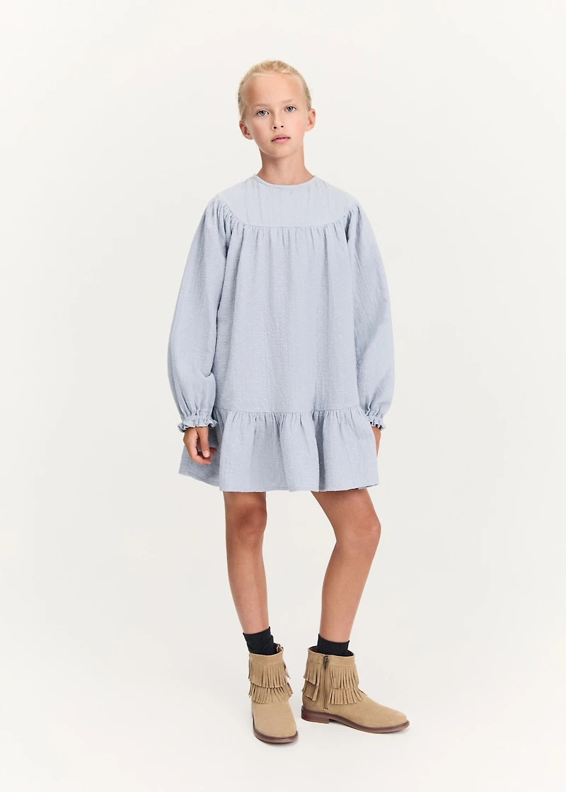 Embroidered detail dress