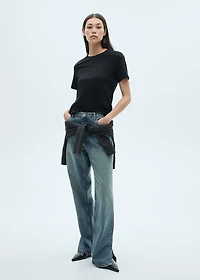 Short-sleeved cotton t-shirt