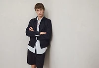 Tencel-linen blend overshirt