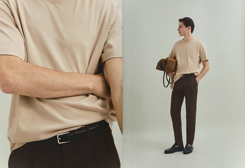 Basic 100% cotton relaxed-fit t-shirt