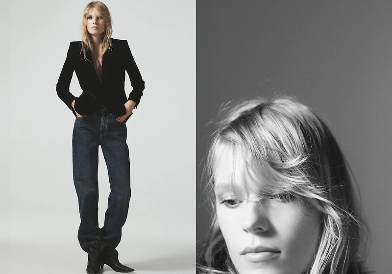 Structured velvet blazer