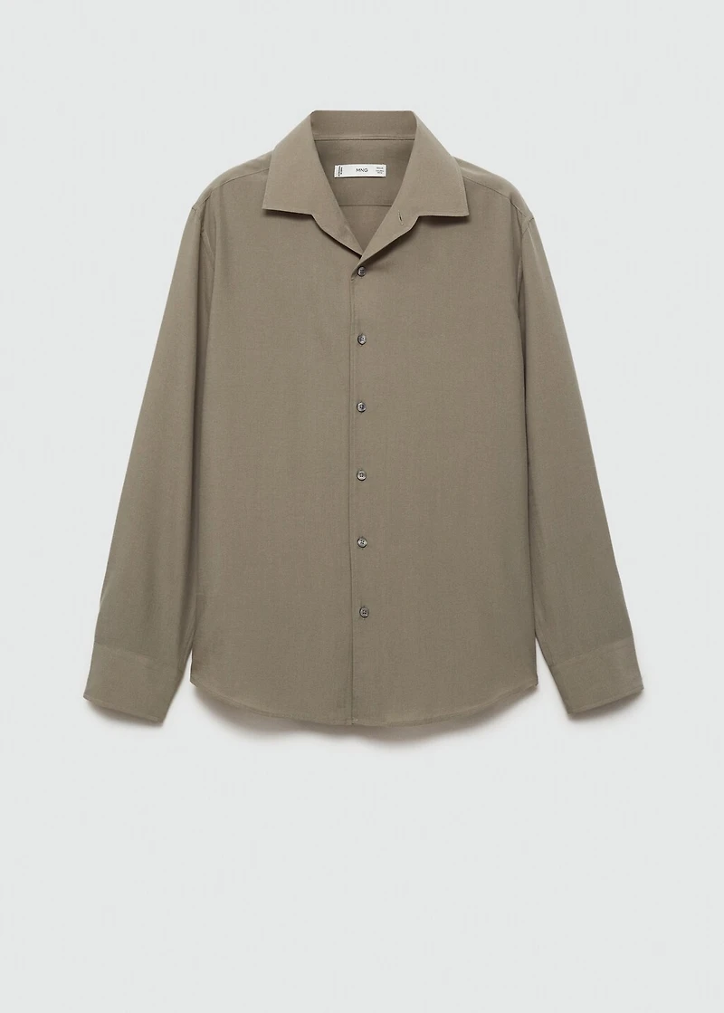 Regular-fit lyocell shirt