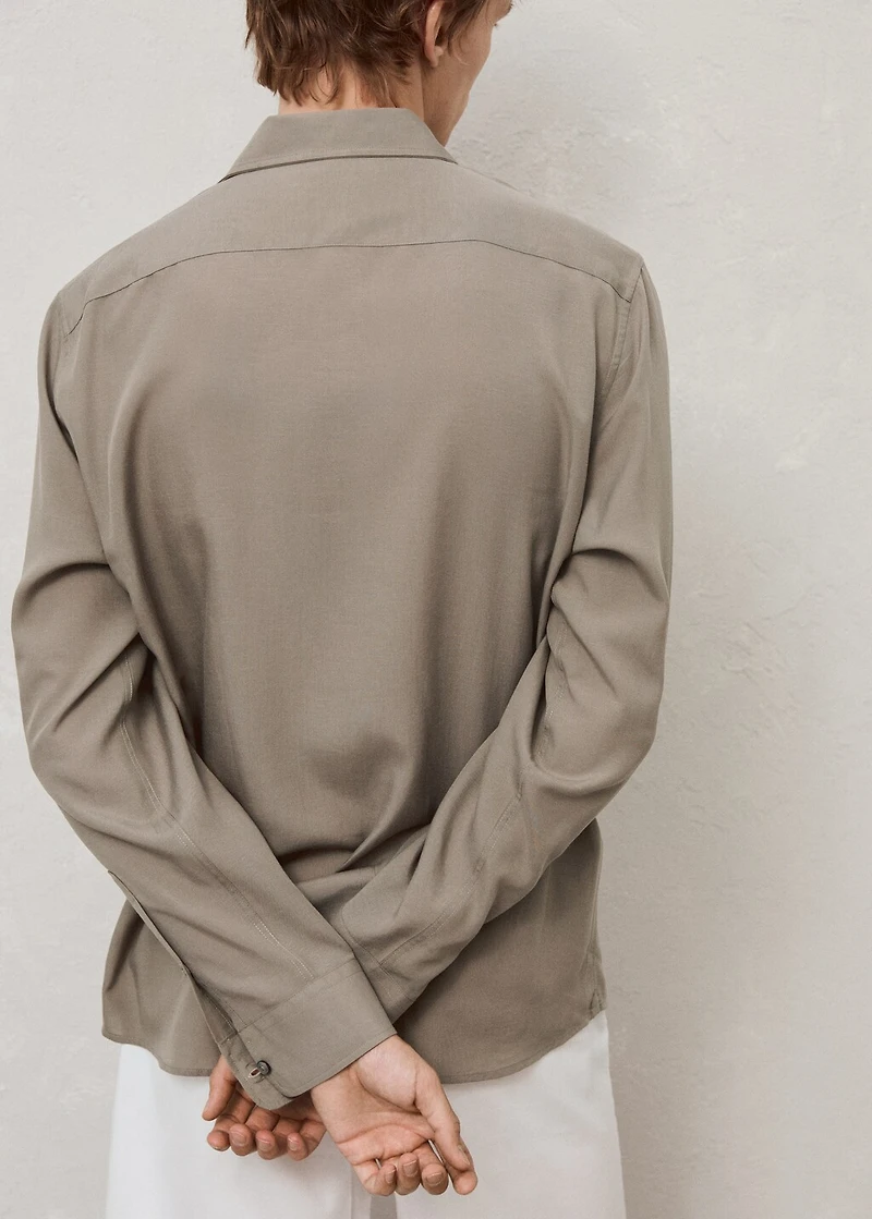 Regular-fit lyocell shirt