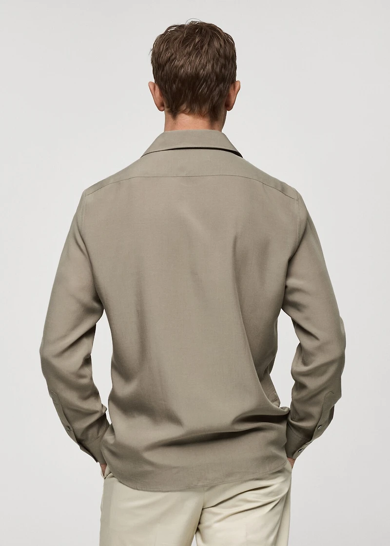 Regular-fit lyocell shirt