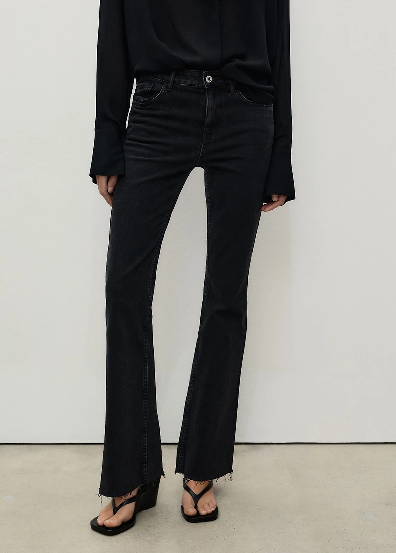 Fiona flared mid-rise jeans