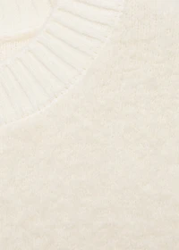 Round-neck sweater with soft finish