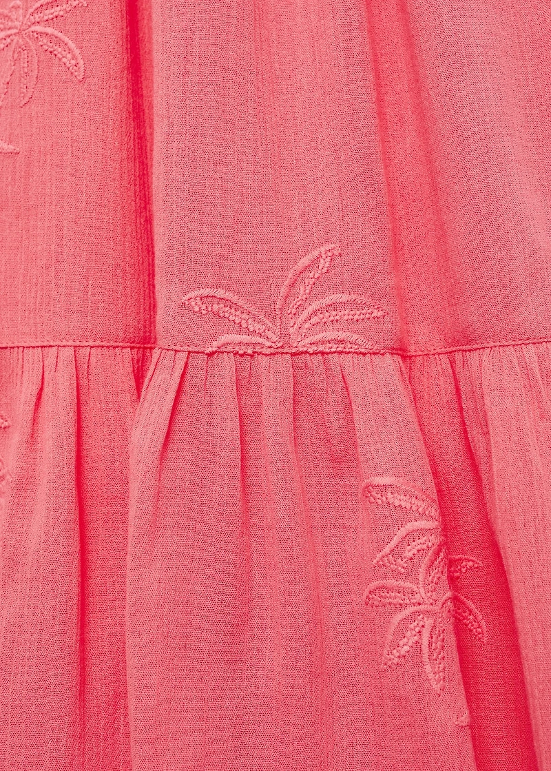 Embroidered detail dress